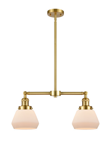 Franklin Restoration LED Island Pendant in Satin Gold (405|209-SG-G171-LED)