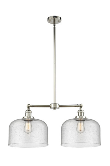 Franklin Restoration Two Light Island Pendant in Polished Nickel (405|209-PN-G74-L)