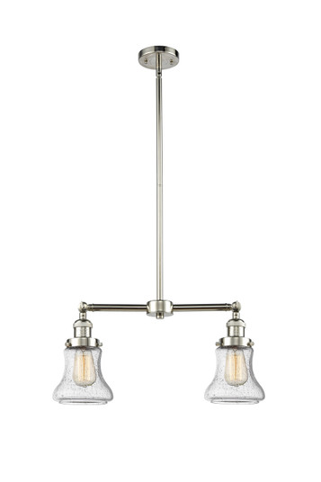 Franklin Restoration Two Light Island Pendant in Polished Nickel (405|209-PN-G194)