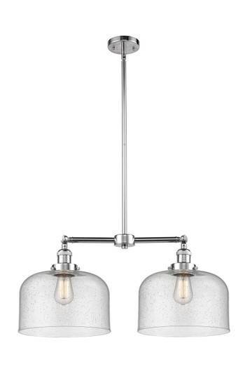 Franklin Restoration Two Light Island Pendant in Polished Chrome (405|209-PC-G74-L)