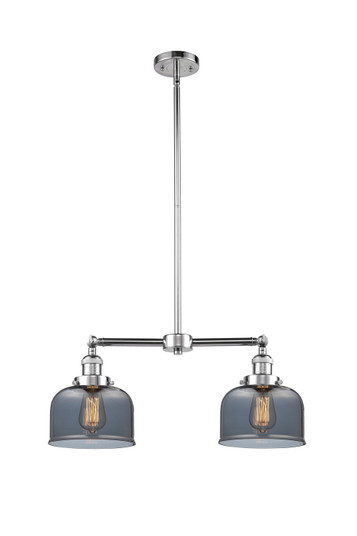 Franklin Restoration Two Light Island Pendant in Polished Chrome (405|209-PC-G73)