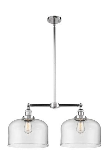 Franklin Restoration Two Light Island Pendant in Polished Chrome (405|209-PC-G72-L)