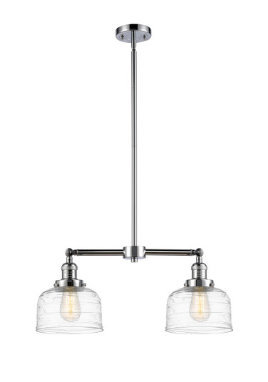 Franklin Restoration Two Light Island Pendant in Polished Chrome (405|209-PC-G713)