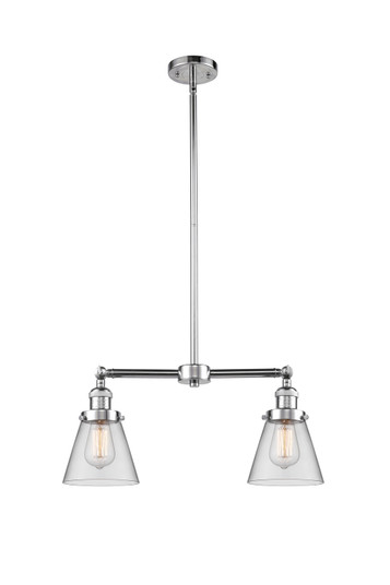 Franklin Restoration Two Light Island Pendant in Polished Chrome (405|209-PC-G62)