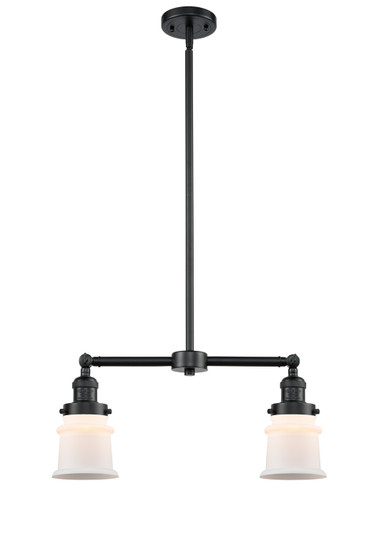 Franklin Restoration Two Light Island Pendant in Oil Rubbed Bronze (405|209-OB-G181S)