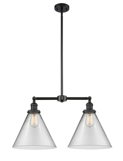 Franklin Restoration LED Island Pendant in Matte Black (405|209-BK-G42-L-LED)