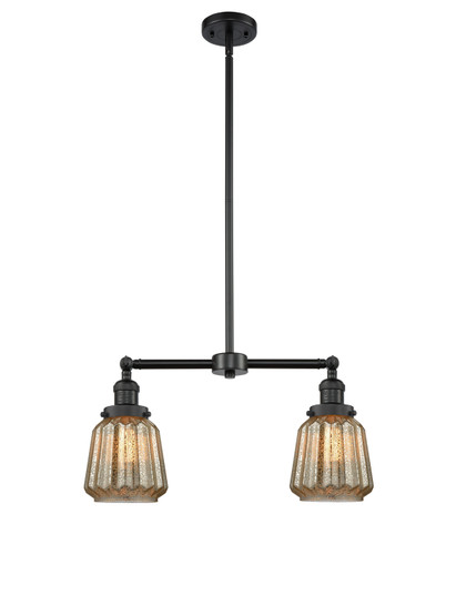 Franklin Restoration LED Island Pendant in Matte Black (405|209-BK-G146-LED)