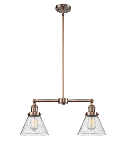 Franklin Restoration LED Island Pendant in Antique Copper (405|209-AC-G44-LED)