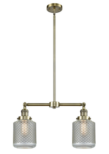 Franklin Restoration LED Island Pendant in Antique Brass (405|209-AB-G262-LED)