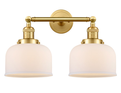 Franklin Restoration Two Light Bath Vanity in Satin Gold (405|208-SG-G71)