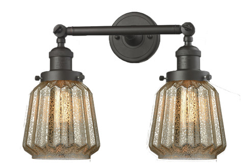 Franklin Restoration Two Light Bath Vanity in Oil Rubbed Bronze (405|208-OB-G146)