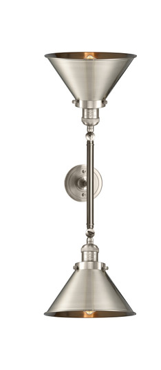 Franklin Restoration LED Bath Vanity in Brushed Satin Nickel (405|208L-SN-M10-SN-LED)