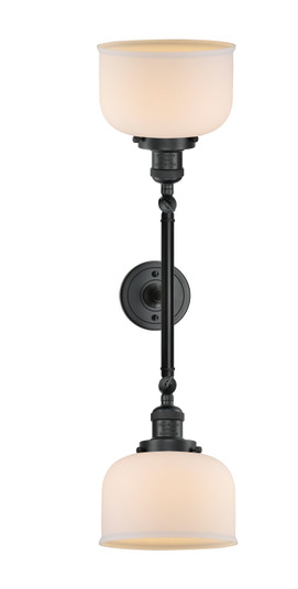 Franklin Restoration Two Light Bath Vanity in Matte Black (405|208L-BK-G71)