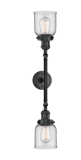 Franklin Restoration LED Bath Vanity in Matte Black (405|208L-BK-G52-LED)