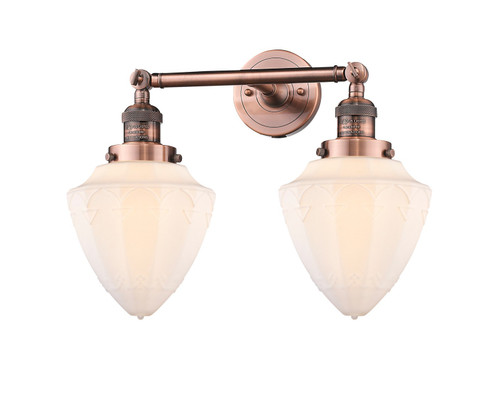 Franklin Restoration Two Light Bath Vanity in Antique Copper (405|208-AC-G661-7)