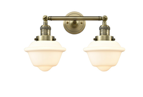 Franklin Restoration Two Light Bath Vanity in Antique Brass (405|208-AB-G531)