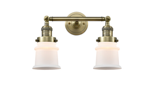 Franklin Restoration Two Light Bath Vanity in Antique Brass (405|208-AB-G181S)
