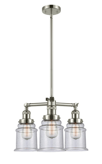 Franklin Restoration LED Chandelier in Polished Nickel (405|207-PN-G184-LED)