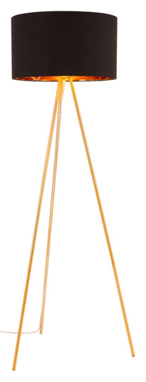 Mariel One Light Floor Lamp in Black, Gold (339|56132)