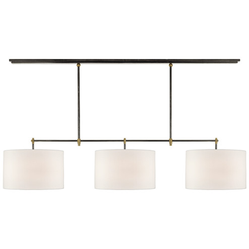 Bryant Three Light Billiard Pendant in Bronze and Hand-Rubbed Antique Brass (268|TOB 5005BZ/HAB-L)