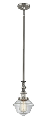 Franklin Restoration One Light Mini Pendant in Brushed Satin Nickel (405|206-SN-G532)