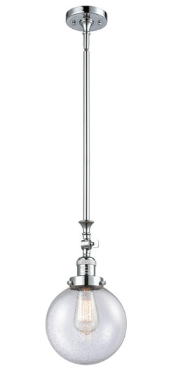 Franklin Restoration LED Mini Pendant in Polished Chrome (405|206-PC-G204-8-LED)