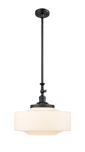 Franklin Restoration One Light Mini Pendant in Matte Black (405|206-BK-G691-16)