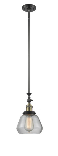 Franklin Restoration One Light Mini Pendant in Black Antique Brass (405|206-BAB-G172)