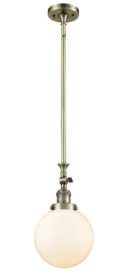 Franklin Restoration LED Mini Pendant in Antique Brass (405|206-AB-G201-8-LED)