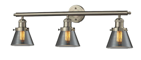 Franklin Restoration Three Light Bath Vanity in Brushed Satin Nickel (405|205-SN-G63)