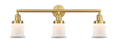 Franklin Restoration Three Light Bath Vanity in Satin Gold (405|205-SG-G181S)