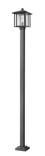 Aspen One Light Outdoor Post Mounted Fixture in Black (224|554PHBS-536P-BK)