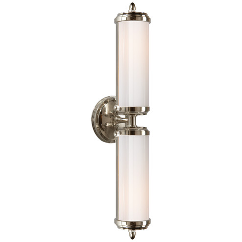 Merchant Two Light Bath Sconce in Polished Nickel (268|TOB 2207PN-WG)