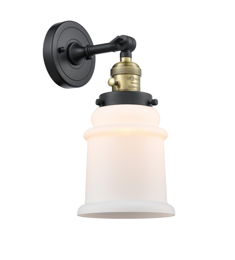 Franklin Restoration One Light Wall Sconce in Black Antique Brass (405|203SW-BAB-G181)