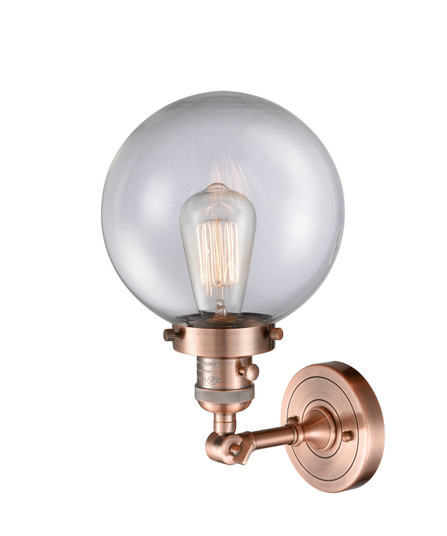 Franklin Restoration One Light Wall Sconce in Antique Copper (405|203SW-AC-G202-8)