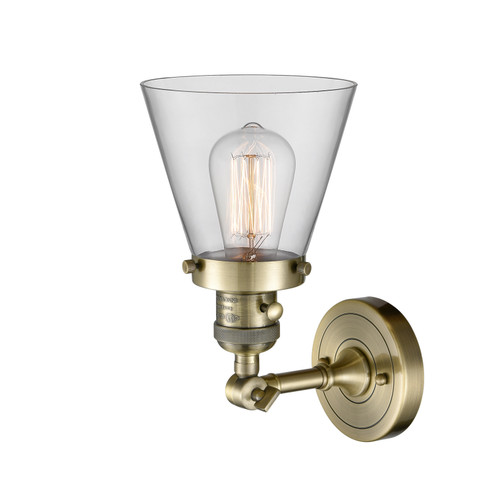 Franklin Restoration LED Wall Sconce in Antique Brass (405|203SW-AB-G62-LED) Franklin Restoration LED Wall Sconce in Antique Brass (405|203SW-AB-G62-LED)