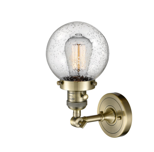Franklin Restoration LED Wall Sconce in Antique Brass (405|203SW-AB-G204-6-LED)