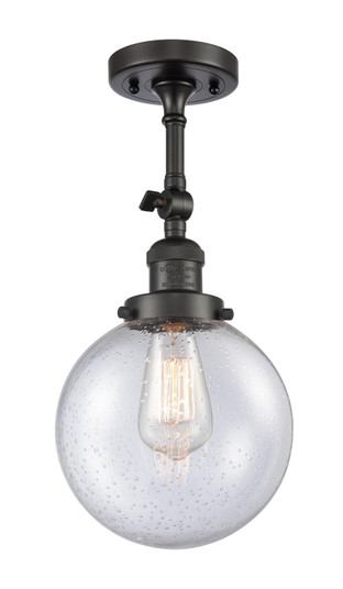 Franklin Restoration One Light Wall Sconce in Oil Rubbed Bronze (405|203-OB-G204-8)