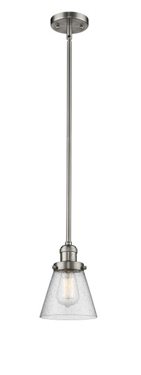 Franklin Restoration One Light Mini Pendant in Brushed Satin Nickel (405|201S-SN-G64)
