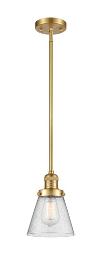 Franklin Restoration One Light Mini Pendant in Satin Gold (405|201S-SG-G64)