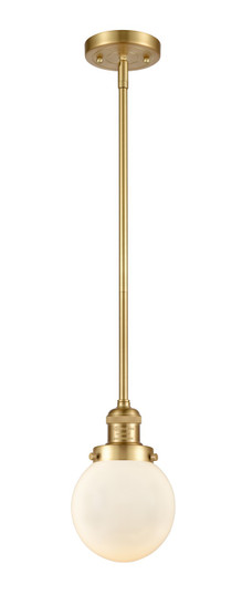 Franklin Restoration LED Mini Pendant in Satin Gold (405|201S-SG-G201-6-LED)