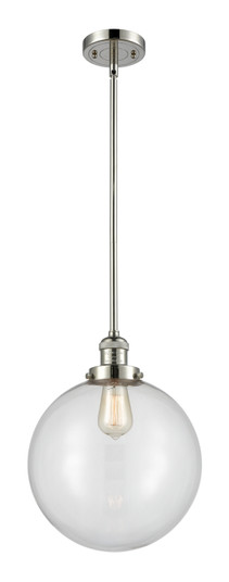 Franklin Restoration One Light Mini Pendant in Polished Nickel (405|201S-PN-G202-12)
