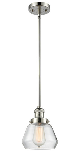 Franklin Restoration One Light Mini Pendant in Polished Nickel (405|201S-PN-G172)