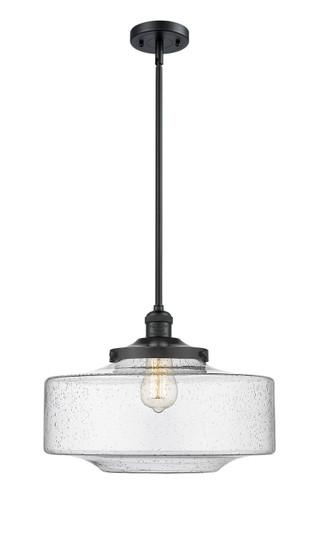 Franklin Restoration One Light Mini Pendant in Matte Black (405|201S-BK-G694-16)