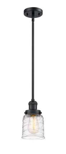 Franklin Restoration One Light Mini Pendant in Matte Black (405|201S-BK-G513)