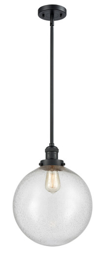 Franklin Restoration LED Mini Pendant in Matte Black (405|201S-BK-G204-12-LED)