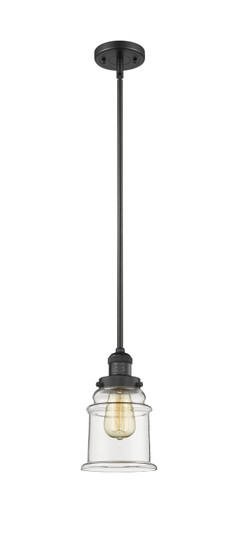 Franklin Restoration One Light Mini Pendant in Matte Black (405|201S-BK-G182)