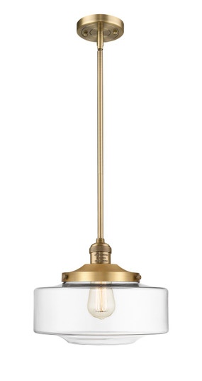 Franklin Restoration One Light Mini Pendant in Brushed Brass (405|201S-BB-G692-12)