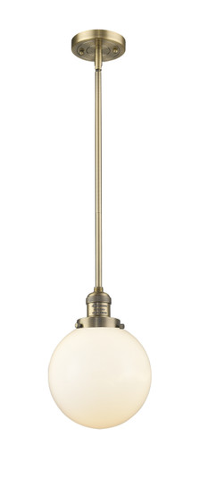 Franklin Restoration LED Mini Pendant in Brushed Brass (405|201S-BB-G201-8-LED)