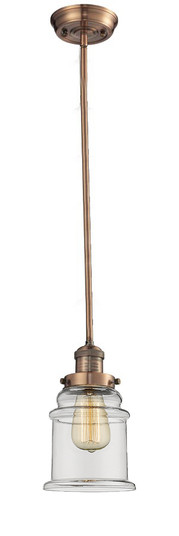 Franklin Restoration One Light Mini Pendant in Antique Copper (405|201S-AC-G182)